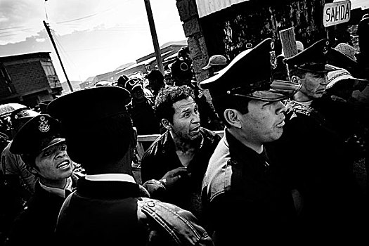 警察,烦扰,人,墓地,玻利维亚,十一月,2008年,传统,仪式,许多人,不同,文化