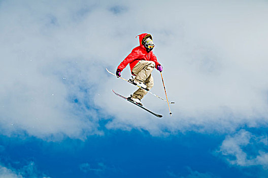 技巧,滑雪者,安德马特,瑞士,欧洲