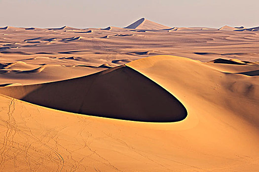 沙丘,阿塔卡马沙漠,秘鲁,南美