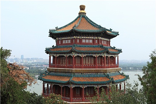 夏天,宫殿,北京,中国