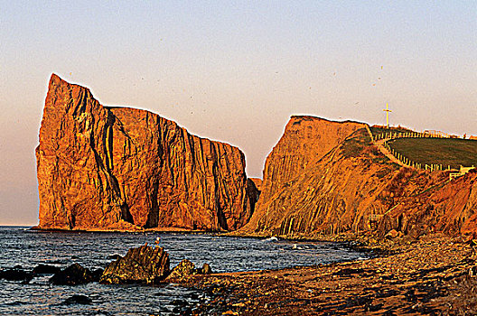 皮尔斯山岩,加斯佩半岛,魁北克,加拿大