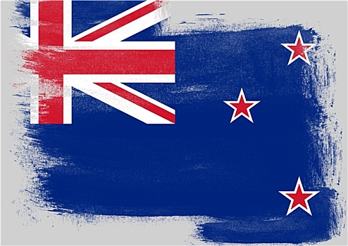 旗帜,新西兰,涂绘,画刷
