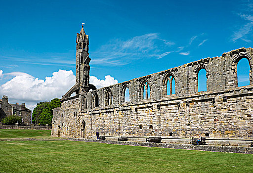 遗址,大教堂,苏格兰,英国