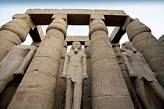 卢克索神庙,拉美西斯二世,雕塑,路克索神庙,埃及
