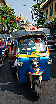 出租车,街道,曼谷,泰国,亚洲