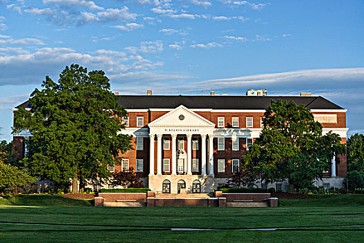 图书馆,大学,马里兰