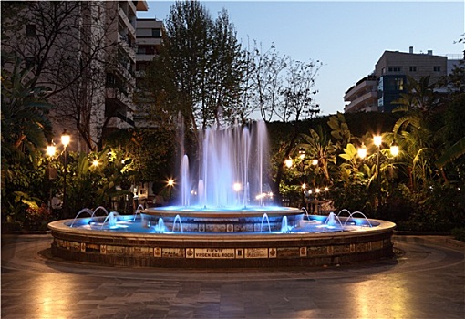 喷泉,马贝拉,安达卢西亚,西班牙
