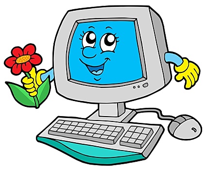 可爱,电脑,花
