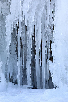 冬季冰瀑布