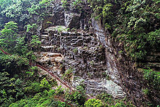 武隆龙水峡地缝