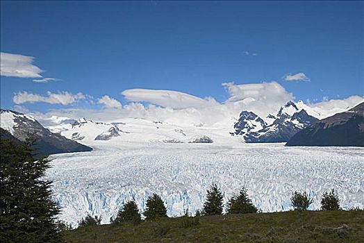 俯拍,冰河,莫雷诺冰川,阿根廷,国家公园,阿根廷湖,卡拉法特,巴塔哥尼亚