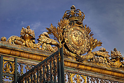 华丽,进入,大门,宫殿,凡尔赛宫,靠近,巴黎,法国