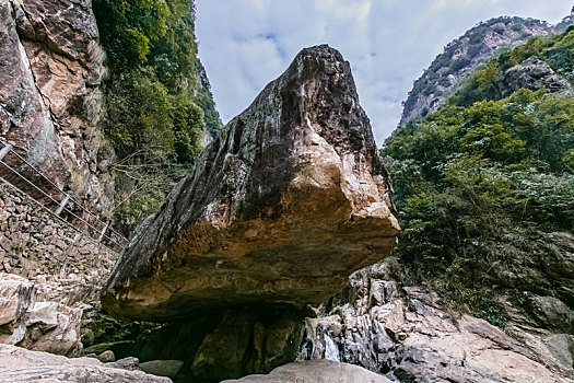 浙江省,天台县,岩石,溪流,自然景观