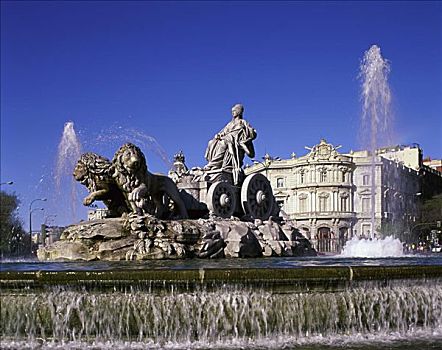 西贝里斯广场喷泉,西贝列斯广场,马德里,西班牙