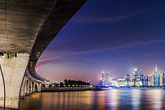 广州海心沙夜景