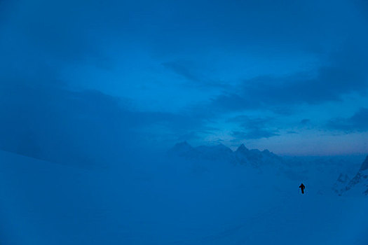 滑雪,旅游,顶峰,希尔弗莱塔,阿尔卑斯山,奥地利