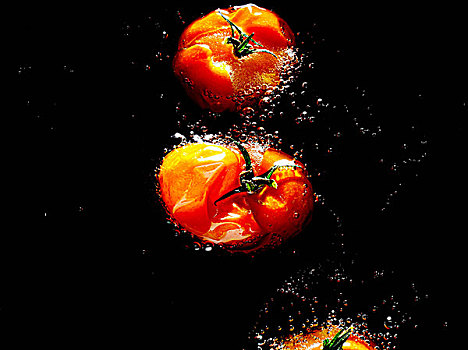 西红柿,热,油