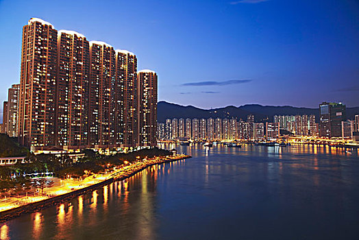 高层建筑,公寓,新界,香港,中国