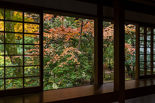 日本寺庙,秋季