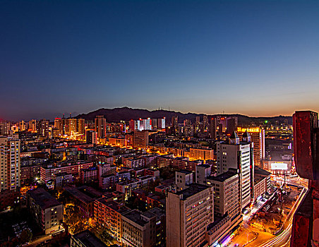 乌鲁木齐德汇万达城市夜景