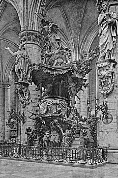 椅子,圣徒,教堂,布鲁塞尔,比利时,20年代,建筑,历史