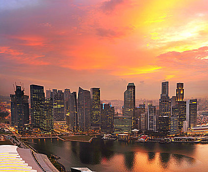 新加坡,市区,天际线
