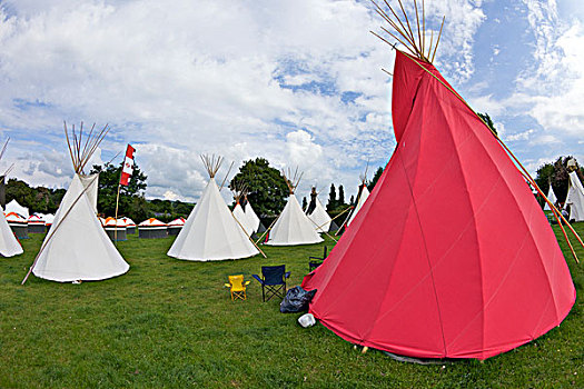 棚屋帐篷,帐篷,风景,波厄斯郡,威尔士