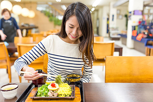 女人,日本人,荞麦面,餐馆