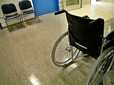 特写,轮椅,室内,医院