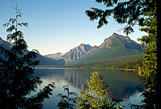 麦克唐纳湖,冰川国家公园,蒙大拿,美国