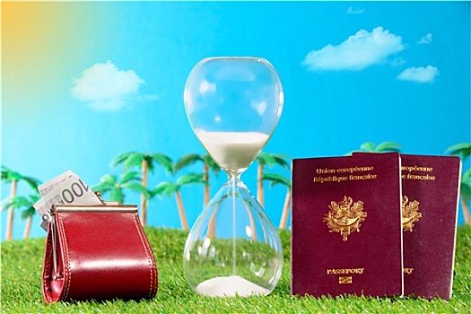 法国,护照,倒计数,休假