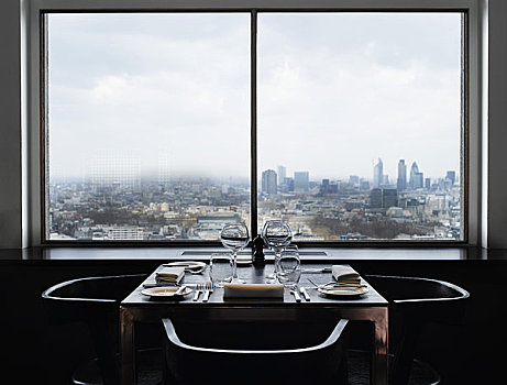 俱乐部,伦敦,天际线,桌子,正面,窗户