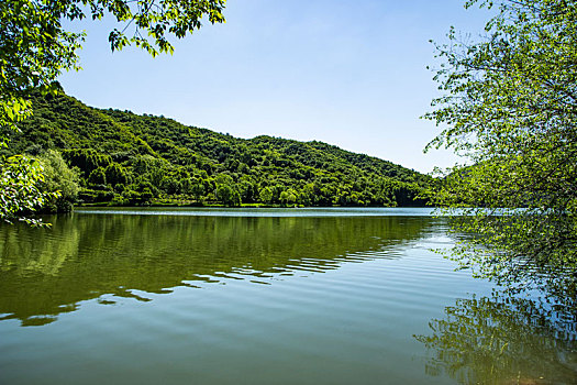 玉渡山,湖,水面