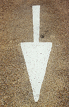 白色,箭頭,標(biāo)識(shí),涂繪,道路,表面