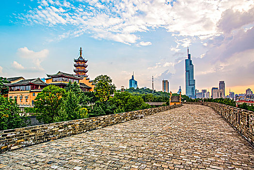 南京古城墙鸡鸣寺