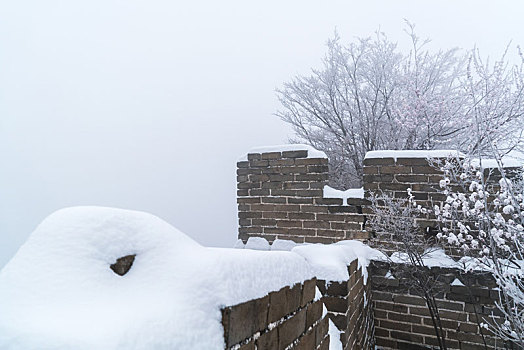 长城冰雪桃花