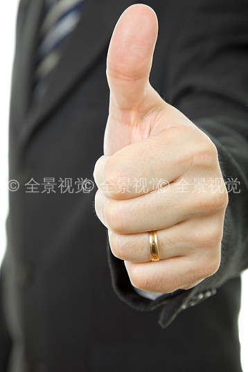 竖大拇指,手,商务,男人,特写_高清图片_全景视觉