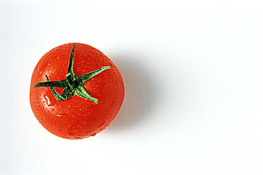 西红柿,水滴,特写,高处