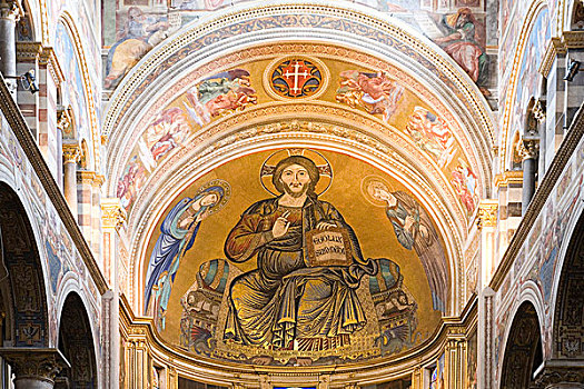 耶稣,高处,圣坛,中央教堂,比萨,意大利