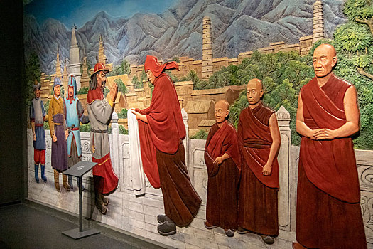 元朝皇帝接见西藏使者