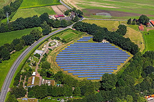 太阳,植物,地点,替代能源,太阳能,鲁尔区,北莱茵威斯特伐利亚,德国