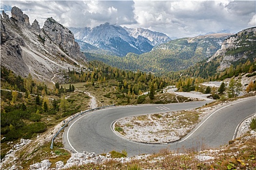 道路,国家公园,白云岩,意大利阿尔卑斯山