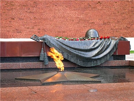 墓地,未知,军人,第二次世界大战,克里姆林宫,墙,莫斯科