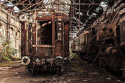 车厢,铁路,小屋,匈牙利