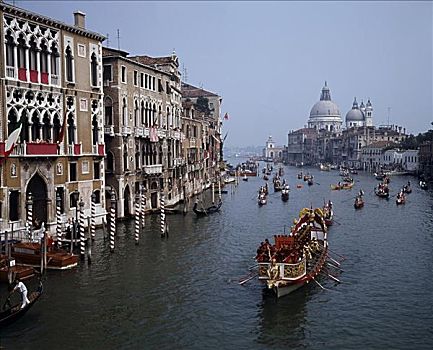 赛舟会,大运河,威尼斯,意大利
