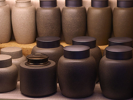 紫砂壶茶叶罐