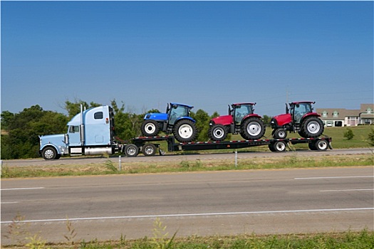 卡车,运输,三个,农业,拖拉机