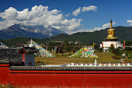 云南,丽江,石鼓镇,古镇,山川,住宅,民居