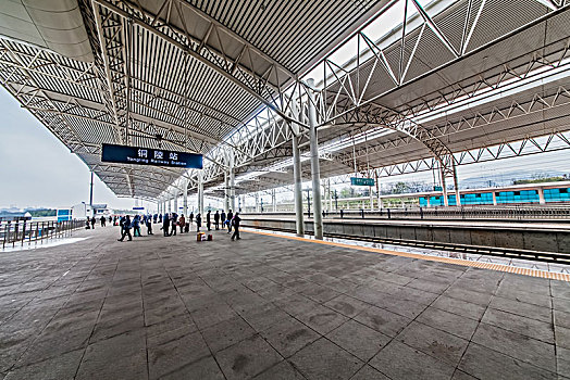 安徽省铜陵市高铁车站建筑景观