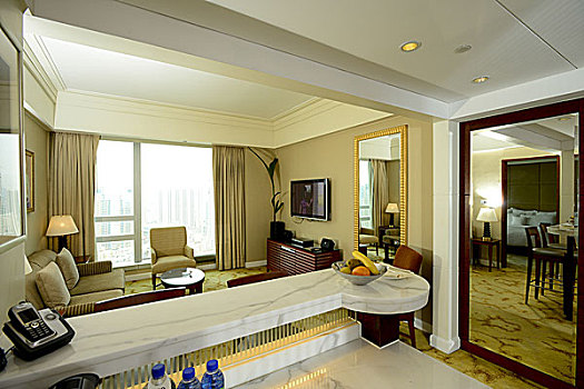 朗豪酒店的套房,香港九龙旺角